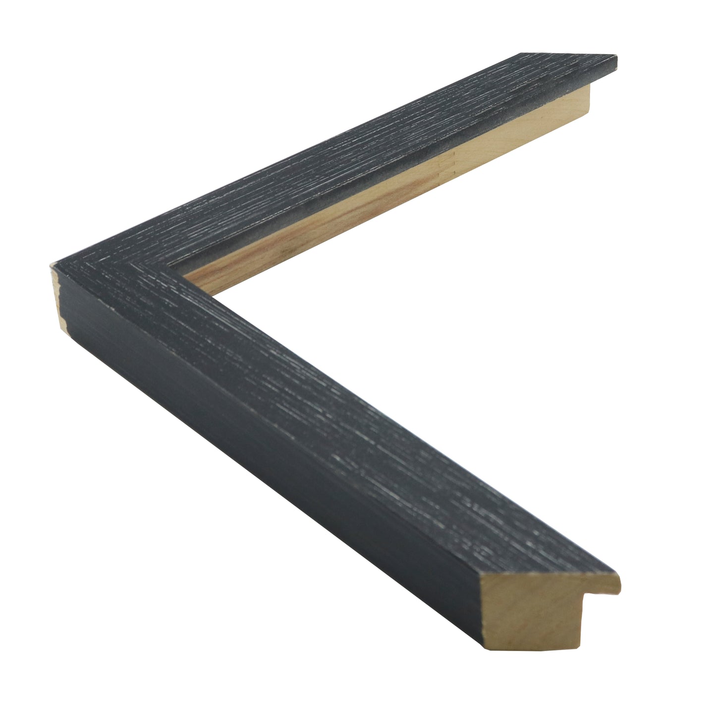 Siyah Eskitmeli Ahşap Çerçeve - Gümüş Zeminli