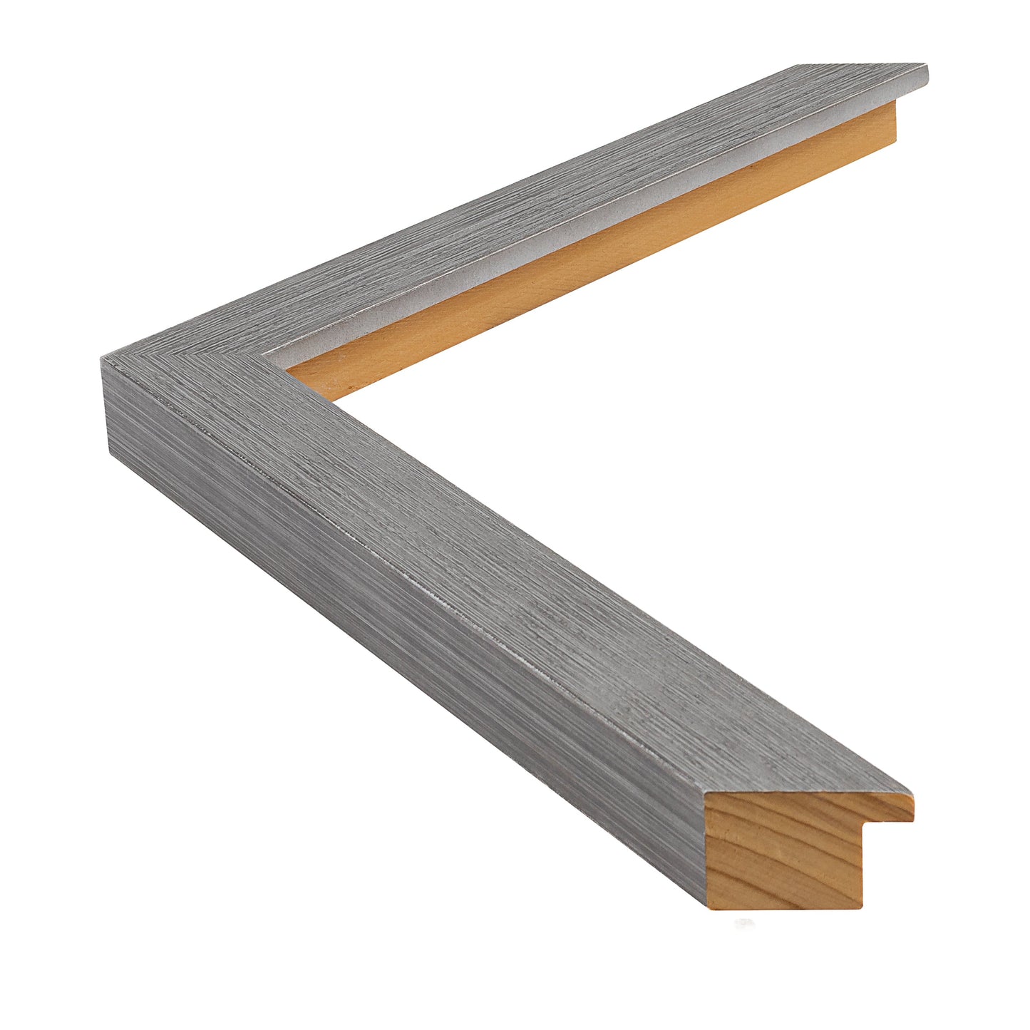 Gri Ahşap Çerçeve - Gümüş Zeminli