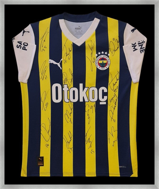 Kişiye Özel Forma Çerçeveleme – Özelleştirilebilir Ahşap Çerçeve ve Paspartu - Sarı / Lacivert