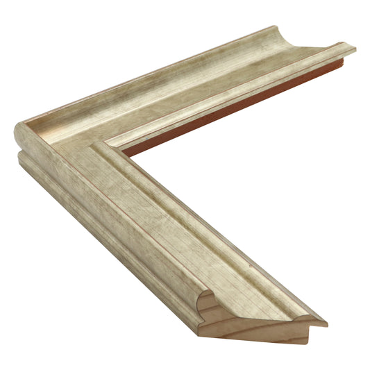 Sıcak Gümüş Renkli Ahşap Çerçeve - Kırmızı Zeminli