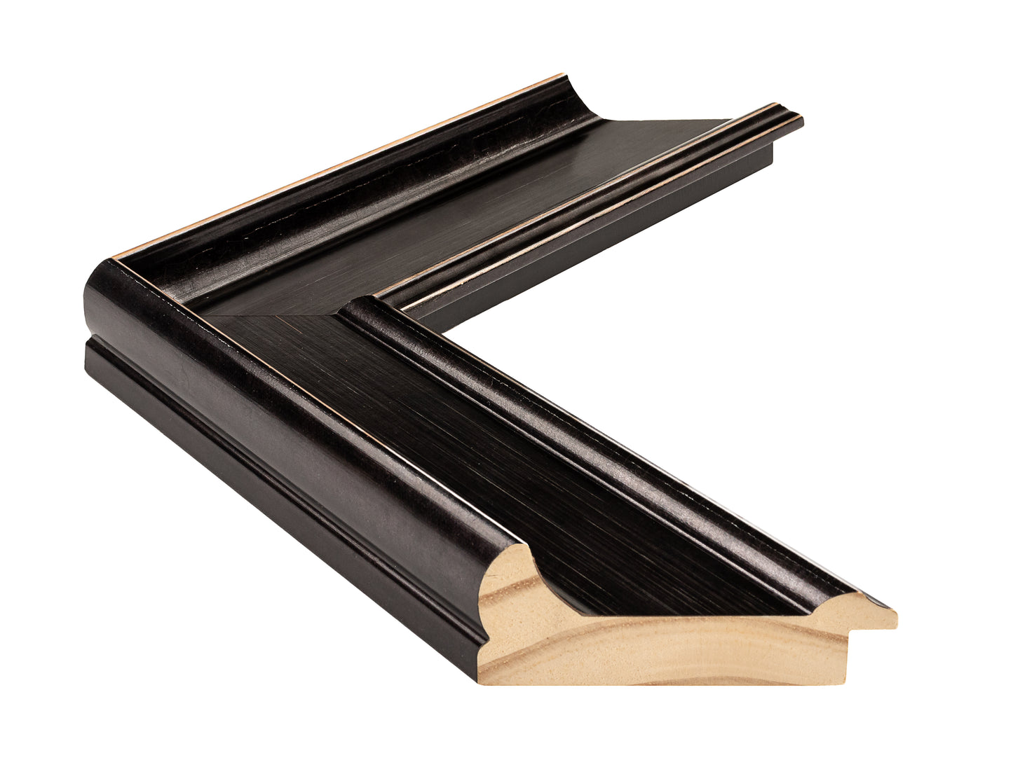 Sıyah Eskitme Ahşap Çerçeve - Turuncu Zemın Üzerine