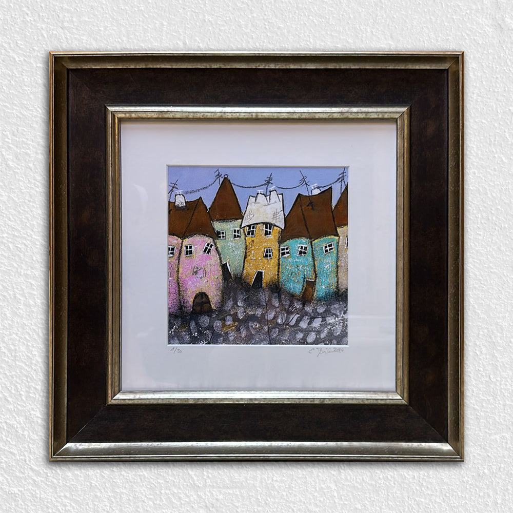 Kahverengi / Gümüş Ahşap Çerçeve