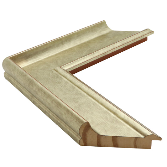 Gümüş Eskitme Ahşap Çerçeve - Kırmızı Zeminli