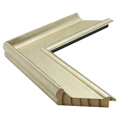 Gümüş Eskitme Ahşap Çerçeve - Siyah Zeminli