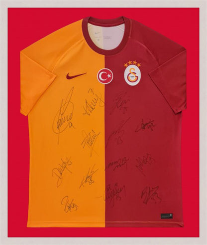 Kişiye Özel Forma Çerçeveleme – Özelleştirilebilir Ahşap Çerçeve ve Paspartu - Sarı / Kırmızı