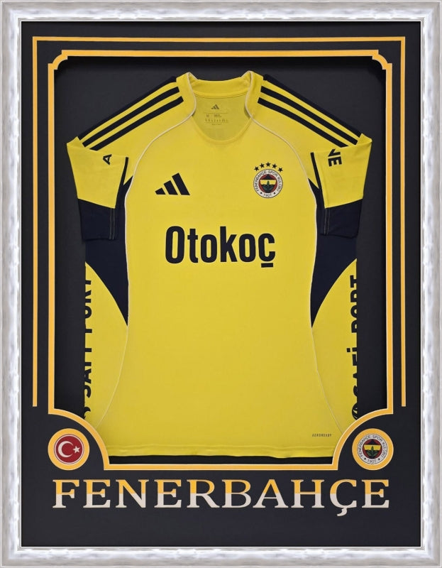 Özel Tasarım Forma Çerçevesi – Sarı / Lacivert - Takım İsimli