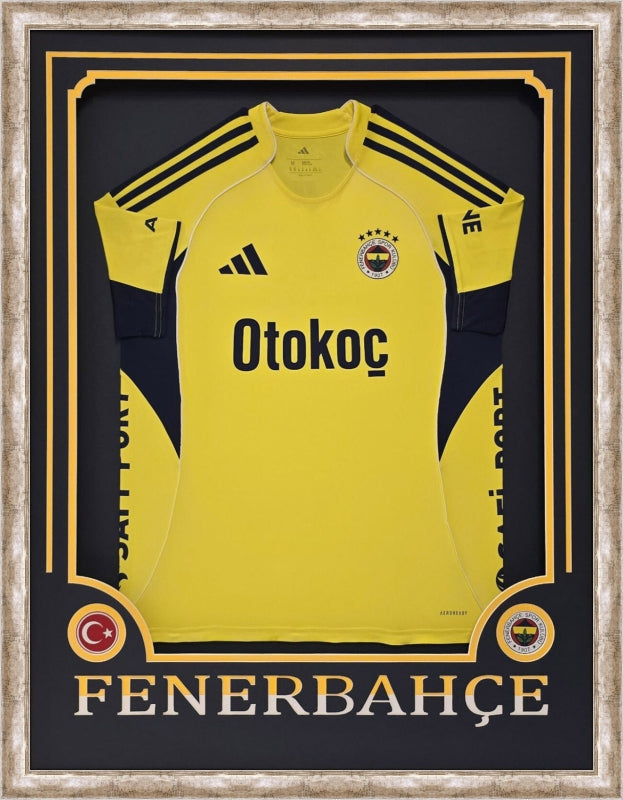 Özel Tasarım Forma Çerçevesi – Sarı / Lacivert - Takım İsimli