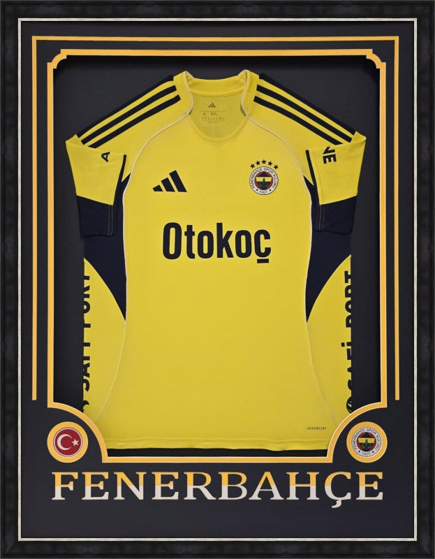 Özel Tasarım Forma Çerçevesi – Sarı / Lacivert - Takım İsimli