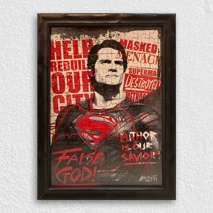 Siyah / Antrasit Renkli Eskitilmiş Ahşap Çerçeve