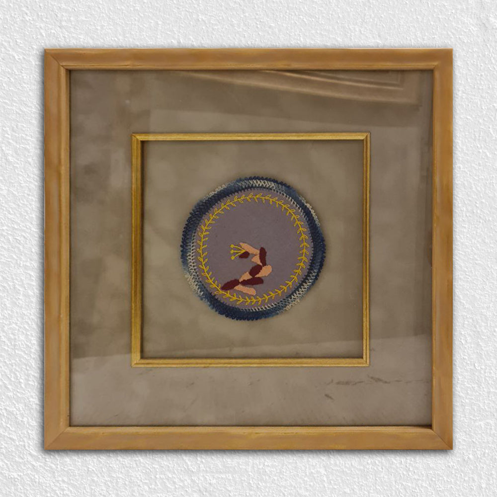 Altın Renkli Eskitilmiş Ahşap Çerçeve