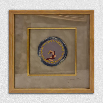 Altın Renkli Eskitilmiş Ahşap Çerçeve