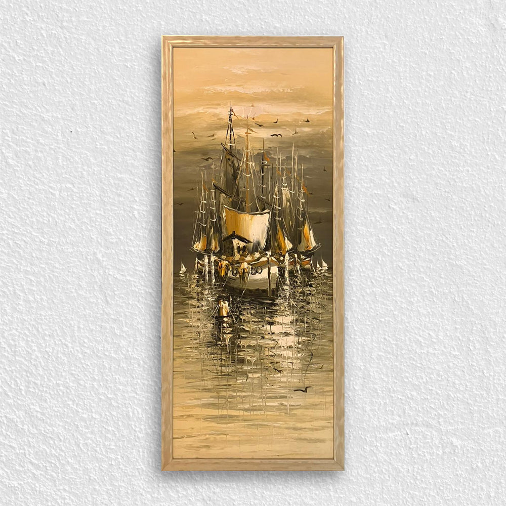 Gümüş Eskitilmiş Ahşap Çerçeve