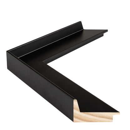 Siyah Ahşap Çerçeve - Mat Vernik Kaplamalı