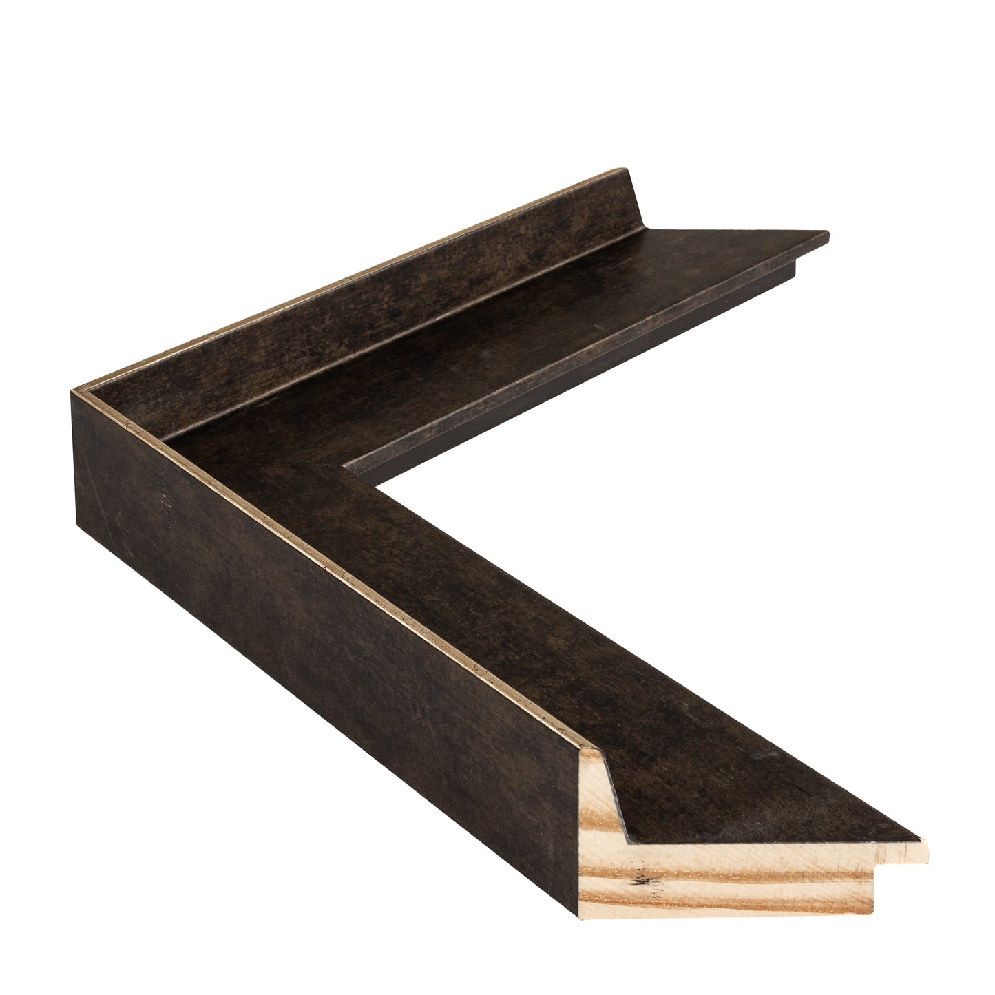 Kahverengi Ahşap Çerçeve - Altın Kenarlı