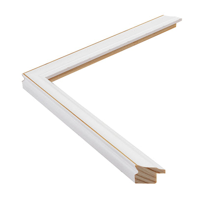 Mat Beyaz Ahşap Çerçeve