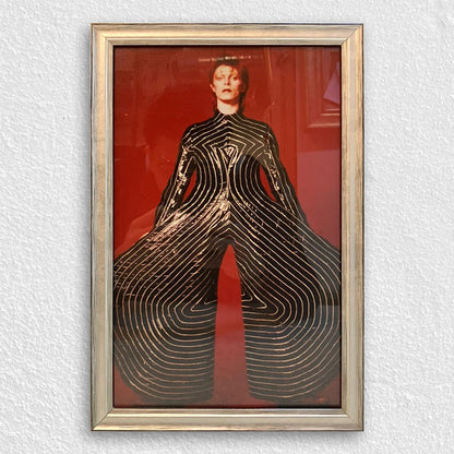 Gümüş Ahşap Çerçeve - Siyah Zeminli