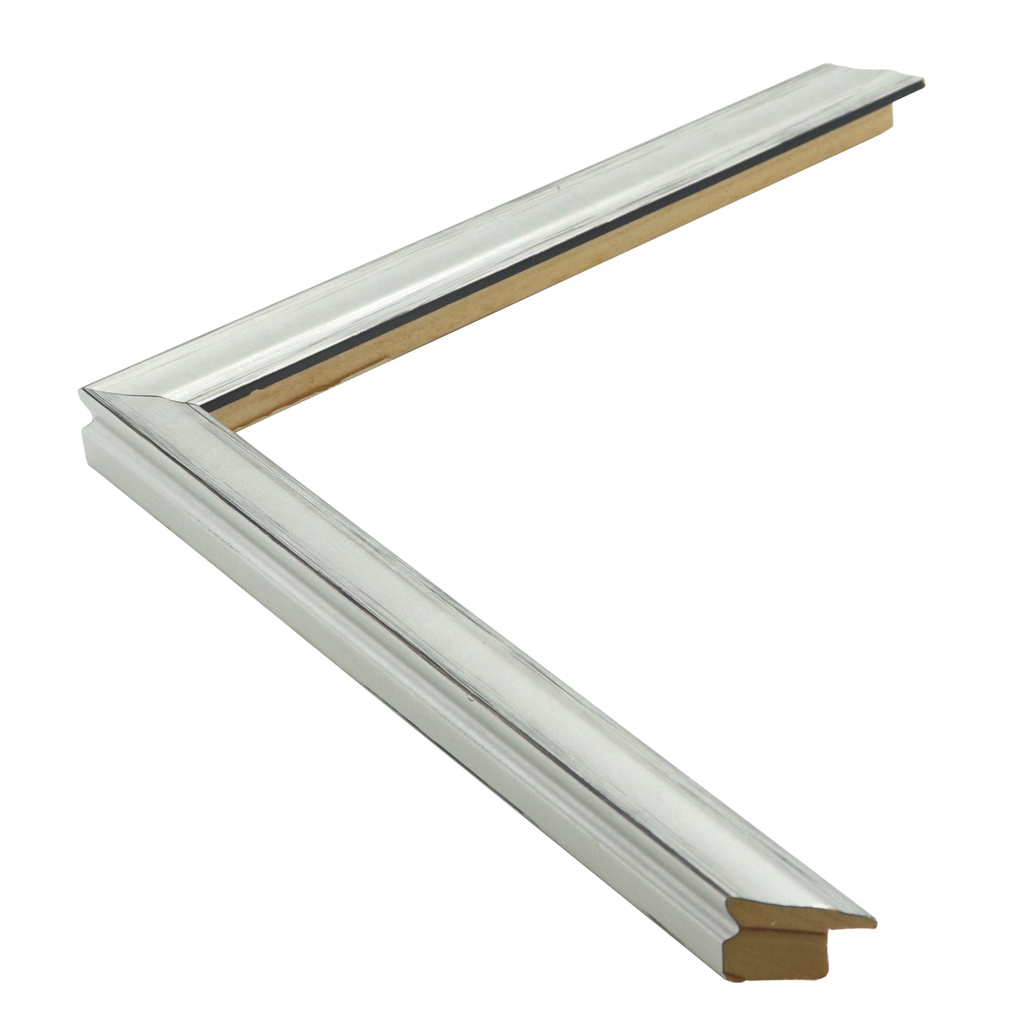 Gümüş Ahşap Çerçeve - Siyah Zeminli