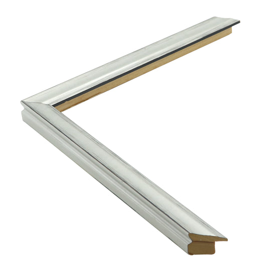 Gümüş Ahşap Çerçeve - Siyah Zeminli