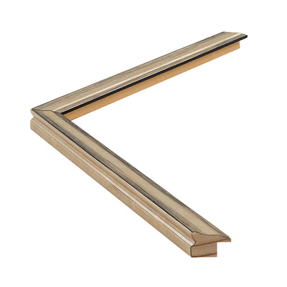 Şampanya Renkli Ahşap Çerçeve - Siyah Zeminli