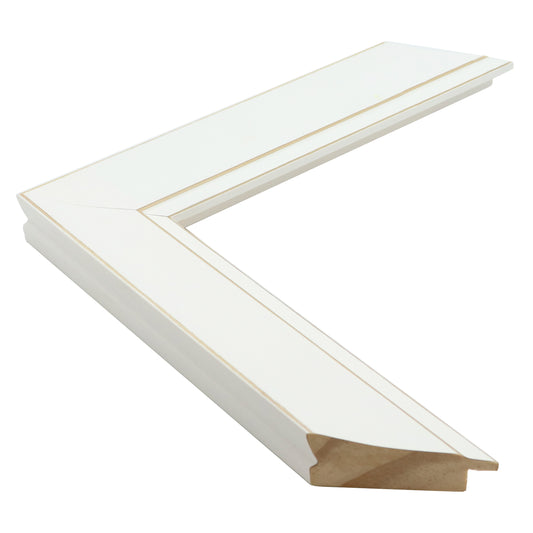 Mat Beyaz Yıkamalı Ahşap Çerçeve