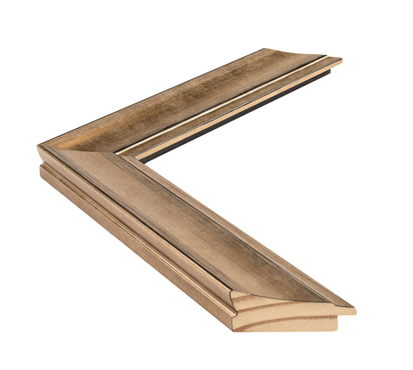 Bronz Ahşap Çerçeve - Siyah Zeminli