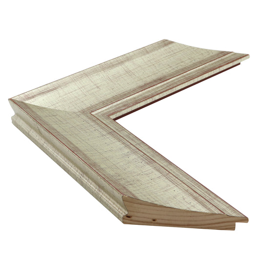 Gümüş Ahşap Çerçeve - Kırmızı Zeminli