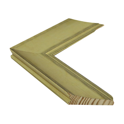 Açık Altın Ahşap Çerçeve - Siyah Zeminli