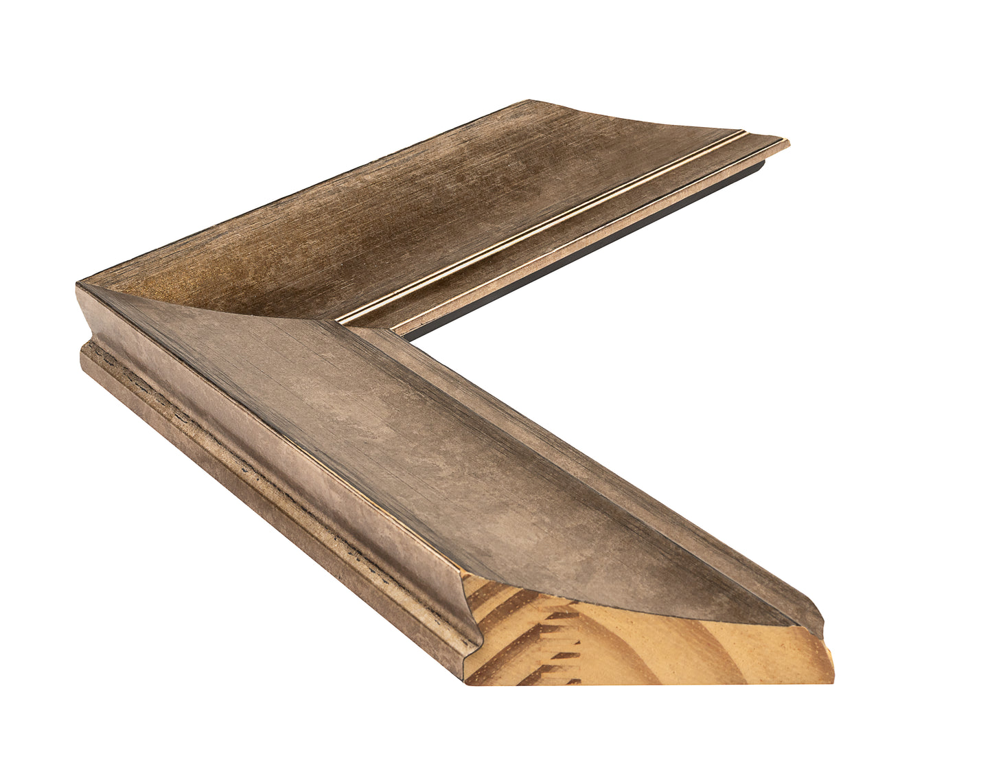 Bronz Ahşap Çerçeve - Siyah Zeminli