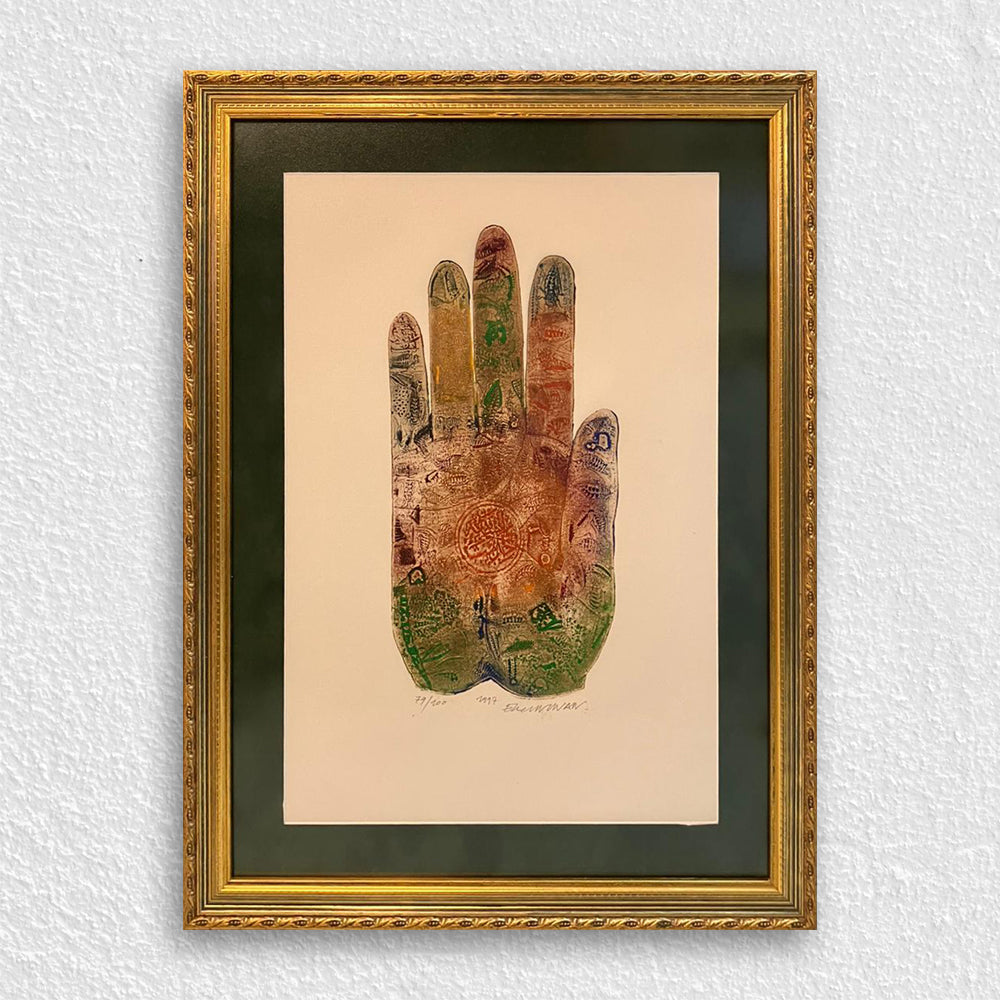 Altın Eskitilmiş Ahşap Oyma Çerçeve