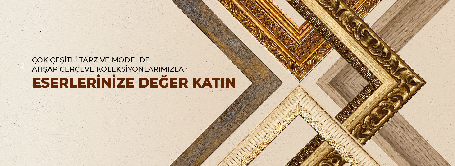 çeşitli ahşap çerçeveler slayt