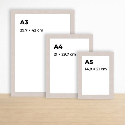 Beyaz Akçaağaç Görünümlü Ahşap Çerçeve – Belge, Sertifika Çerçeveleri - A3, A4, A5 Kağıt Boyutlarına Uygun