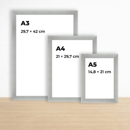 Beyaz Eskitmeli Ahşap Çerçeve – Belge, Sertifika Çerçeveleri - A3, A4, A5 Kağıt Boyutlarına Uygun