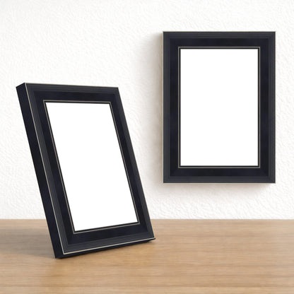 Siyah Klasik Ahşap Fotoğraf Çerçevesi – Masaüstü & Duvar Tipi (23 mm)