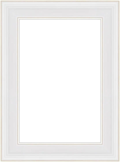 Beyaz Klasik Ahşap Fotoğraf Çerçevesi – Masaüstü & Duvar Tipi (23 mm)