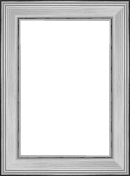 Açık Gri Klasik Ahşap Fotoğraf Çerçevesi – Masaüstü & Duvar Tipi (23 mm)