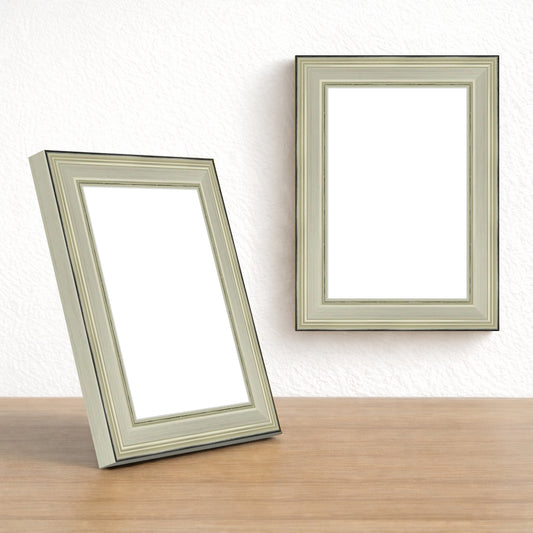 Şampanya Renkli Klasik Ahşap Fotoğraf Çerçevesi – Masaüstü & Duvar Tipi (23 mm)