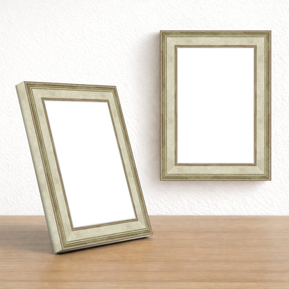 Gümüş Klasik Ahşap Fotoğraf Çerçevesi – Masaüstü & Duvar Tipi (23 mm)