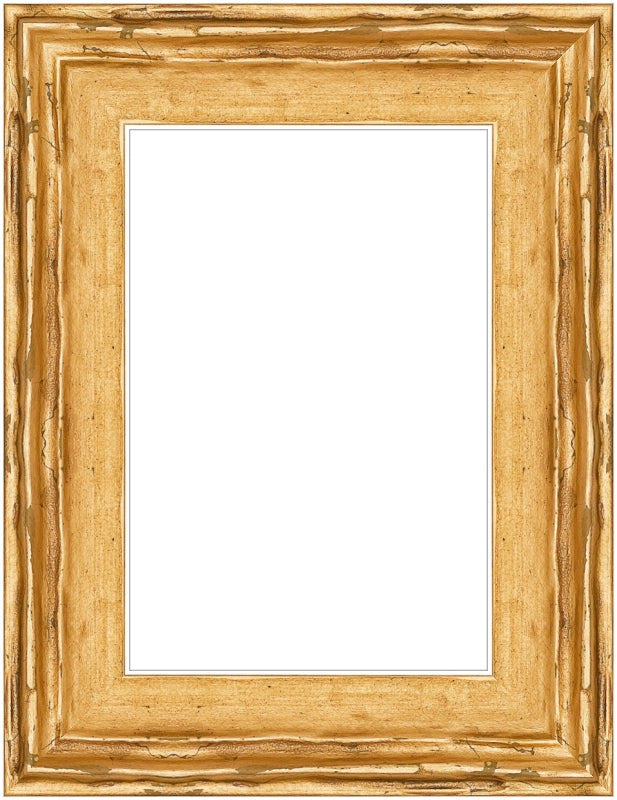 Açık Altın Eskitme Ahşap Fotoğraf Çerçevesi – Masaüstü & Duvar Tipi (35 mm)