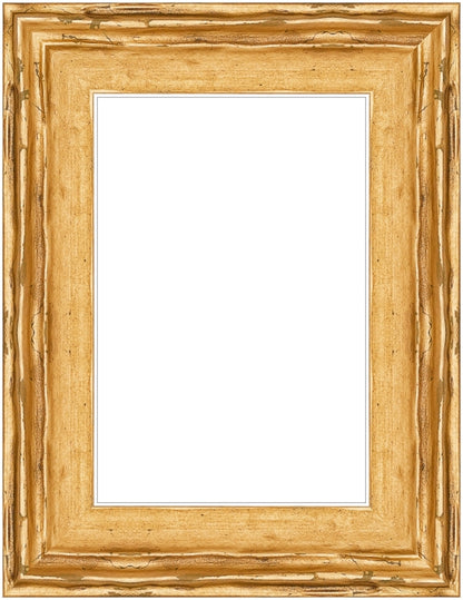 Açık Altın Eskitme Ahşap Fotoğraf Çerçevesi – Masaüstü & Duvar Tipi (35 mm)