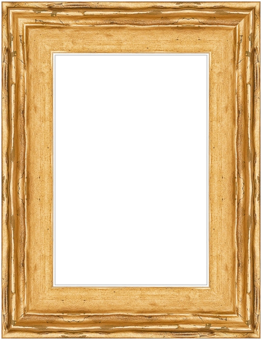 Açık Altın Eskitme Ahşap Fotoğraf Çerçevesi – Masaüstü & Duvar Tipi (35 mm)