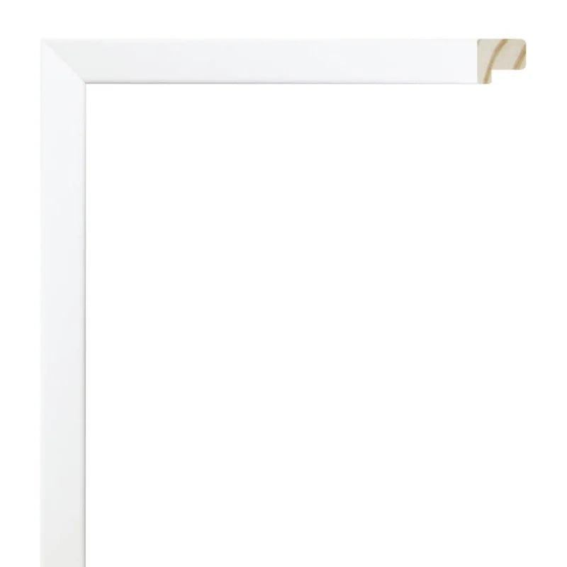 MAT BEYAZ LAK KAPLAMALI AHŞAP ÇERÇEVE