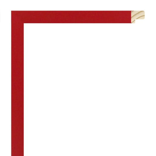 Kırmızı Dokulu Ahşap Çerçeve