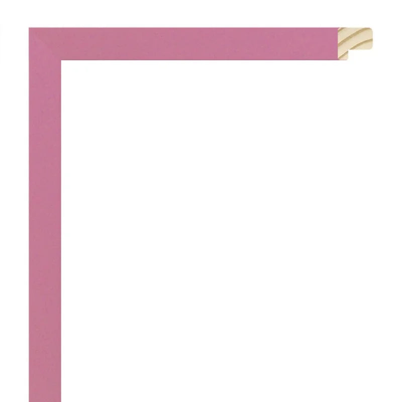 Pembe Dokulu Ahşap Çerçeve