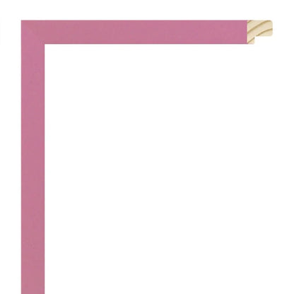 Pembe Dokulu Ahşap Çerçeve