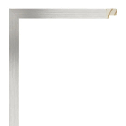 Gümüş Renkli Alüminyum Görünümlü Ahşap Çerçeve