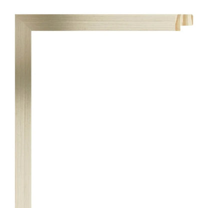 Şampanya Renkli Alüminyum Görünümlü Ahşap Çerçeve