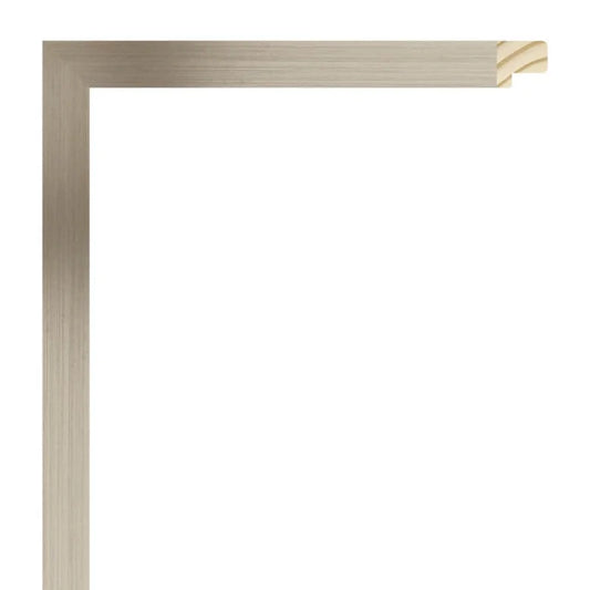 Gümüş Renkli Alüminyum Görünümlü Ahşap Çerçeve