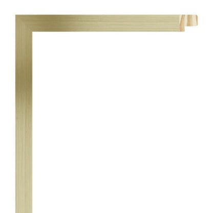 Altın Renkli Alüminyum Görünümlü Ahşap Çerçeve