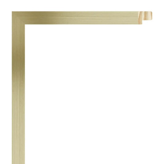 Altın Renkli Alüminyum Görünümlü Ahşap Çerçeve