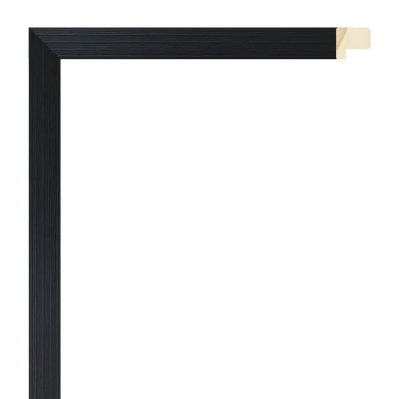 Siyah Eskitme Dokulu Ahşap Çerçeve